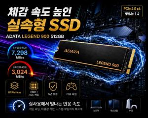 ADATA LEGEND 900 M.2 NVMe 파인인포 512GB [써보니] 체감 속도 높인