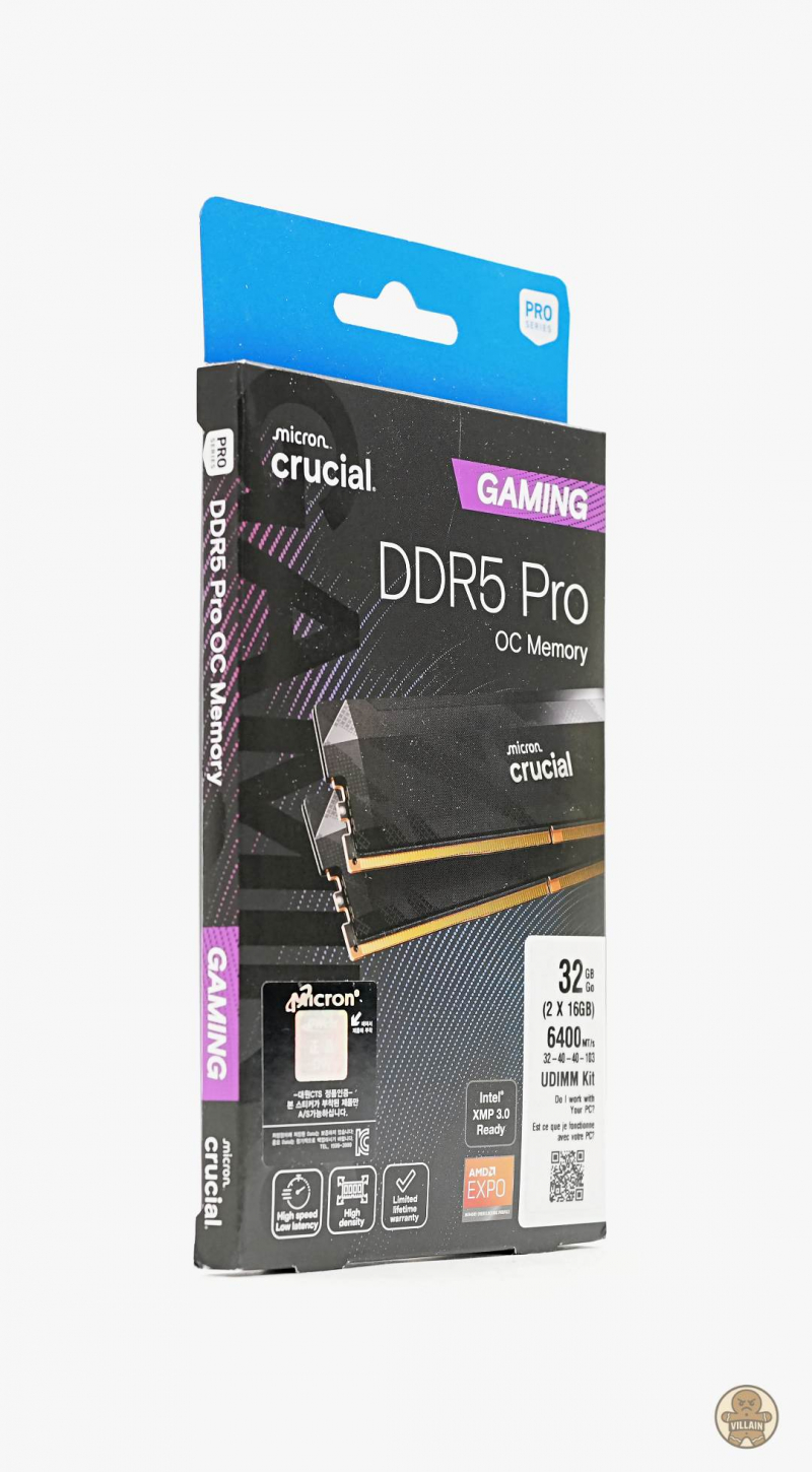 마이크론 Crucial DDR5-6400 CL32 PRO Overclocking 메모리 대원씨티에스 [써보니] 16GB 2개 구성  32GB 패키지 - 위클리포스트(weeklypost)