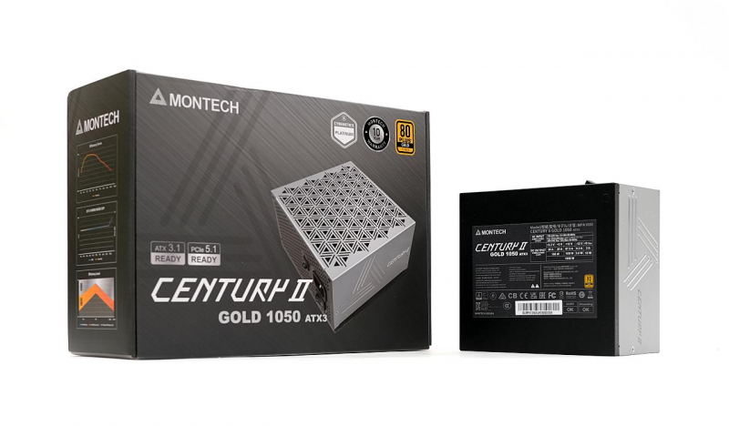 MONTECH Century II 1050 80PLUS GOLD ATX 3.1 파워 [써보니] 비쥬얼만